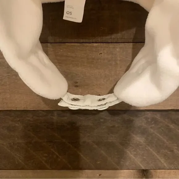 Fabletics Women's Quilted Aviator Hat in Egret White - Picture 10 of 12